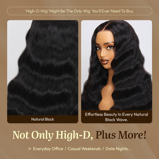 Easy Deep Wave | ReaLux High-D Luxury Wig: 250% Density+9x6 HD Lace Pre-Plucked&Bleached 100% Real Human Hair Wigs